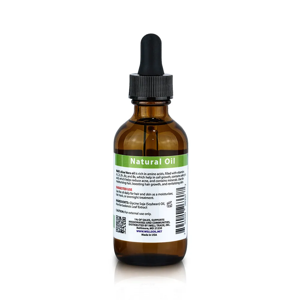 100% Pure Natural Carrier Oil | Aloe Vera | 2 fl. oz.