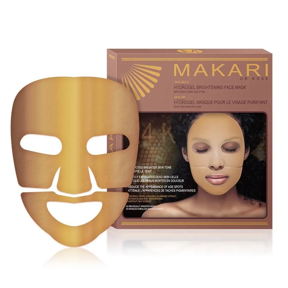 24K GOLD HYDRO GEL FACE MASKS  / Revitalizes. Hydrates. Boosts Luminosity