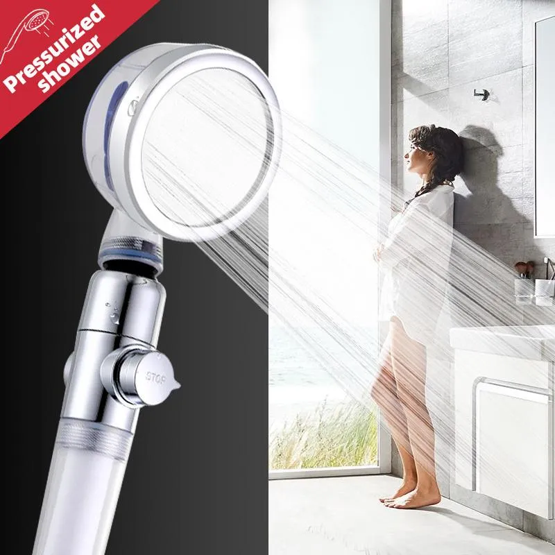 360-Degrees Portable Rotate High Pressure Turbo Shower Head Ab-J332