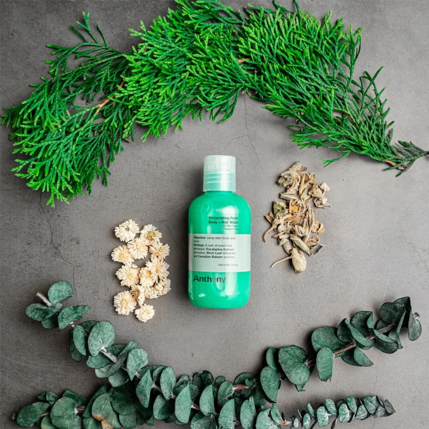 Anthony Invigorating Rush Hair & Body Wash (Size Options)