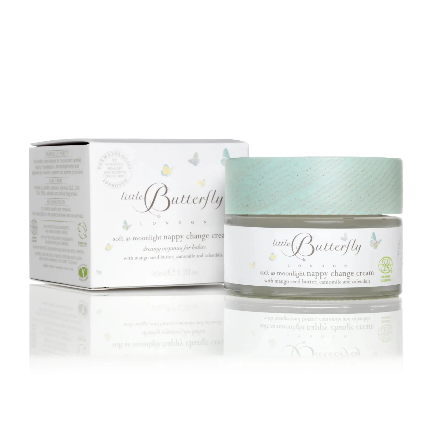 Baby Nappy Cream 'Soft As Moonlight' by Little Butterfly London