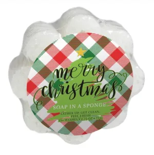 Caren Merry Christmas Shower Sponge
