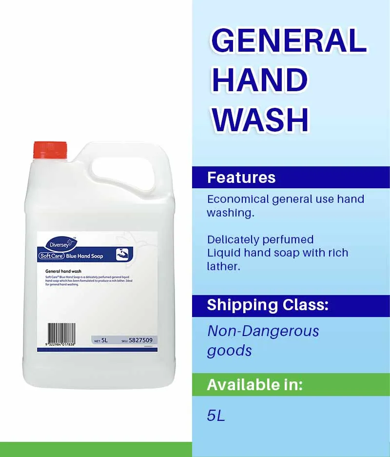 Diversey Soft Care Blue Hand Soap 5L
