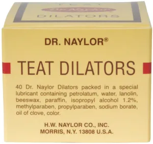 Dr. Naylor's Teat Dilators, Box of 40