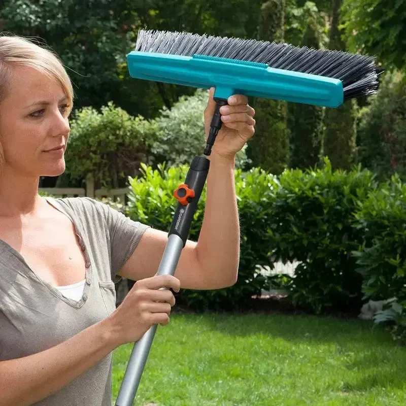 Gardena Combisystem Lawn Rake, Broom & 130cm Handle Set
