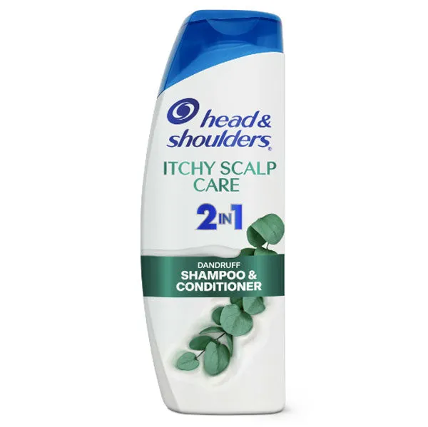 Head and Shoulders 2 in 1 Dandruff Shampoo and Conditioner, Itchy Scalp Care 12.5 oz