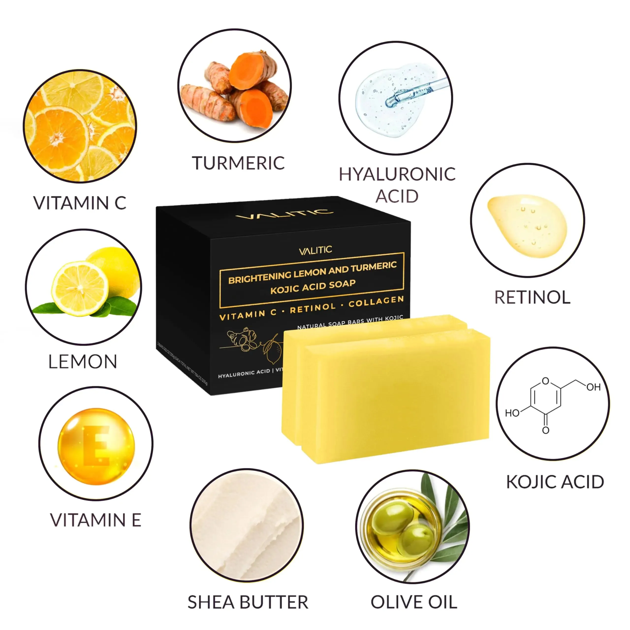 Lemon Turmeric Brightening Soap Bar