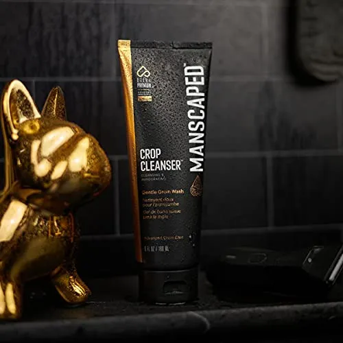 MANSCAPED® Crop Cleanser™ Groin Wash, Men’s UltraPremium Invigorating Formula for Below-The-Waist Cleaning, Refreshing Shower Gel For Men Infused with Vitamin E and Aloe, Vegan body wash (6 oz)