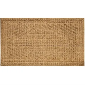 Natural Clean Eco Door Mat, Diamond, Natural (750mm x 450mm)