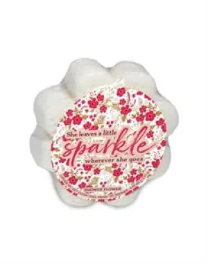 "She Leaves a Little Sparkle" Shower Flower Sponge