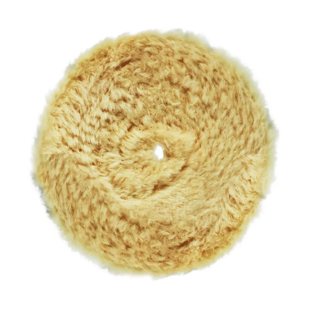 RUPES Medium Wool Polishing Pads, 160mm, with Hook & Loop, Model 9.NW160M - Perfect for Enhanced Car Detailing