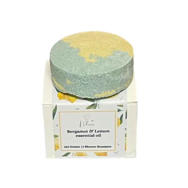 Shower Steamer - Bergamot & Lemon 2 Pack 150 Grams