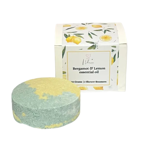Shower Steamer - Bergamot & Lemon 2 Pack 150 Grams