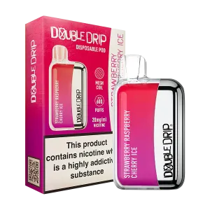 Strawberry Raspberry Cherry Ice Double Drip Disposable Vape