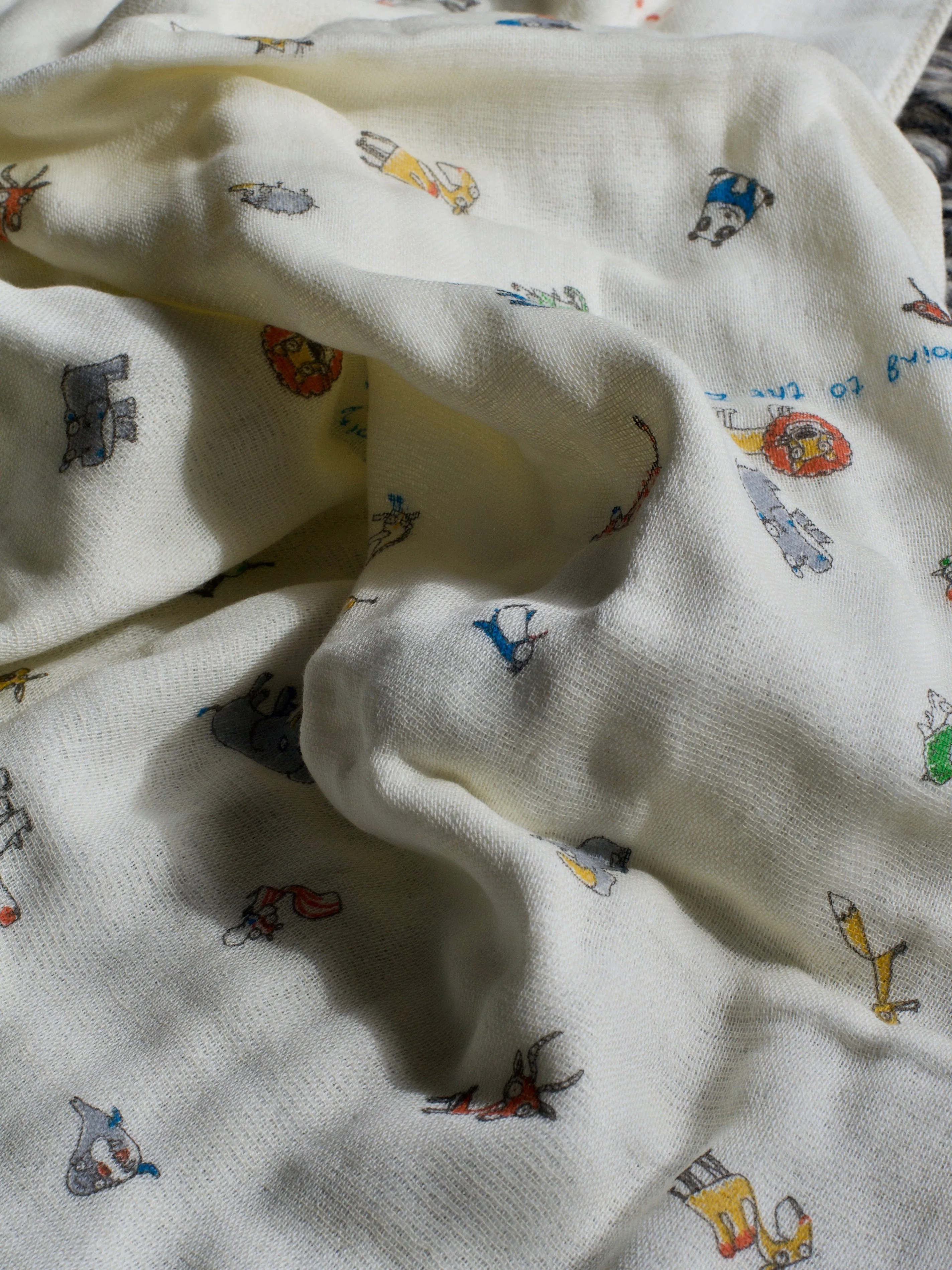 Triple Gauze Baby Towel - Cream