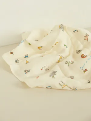 Triple Gauze Baby Towel - Cream
