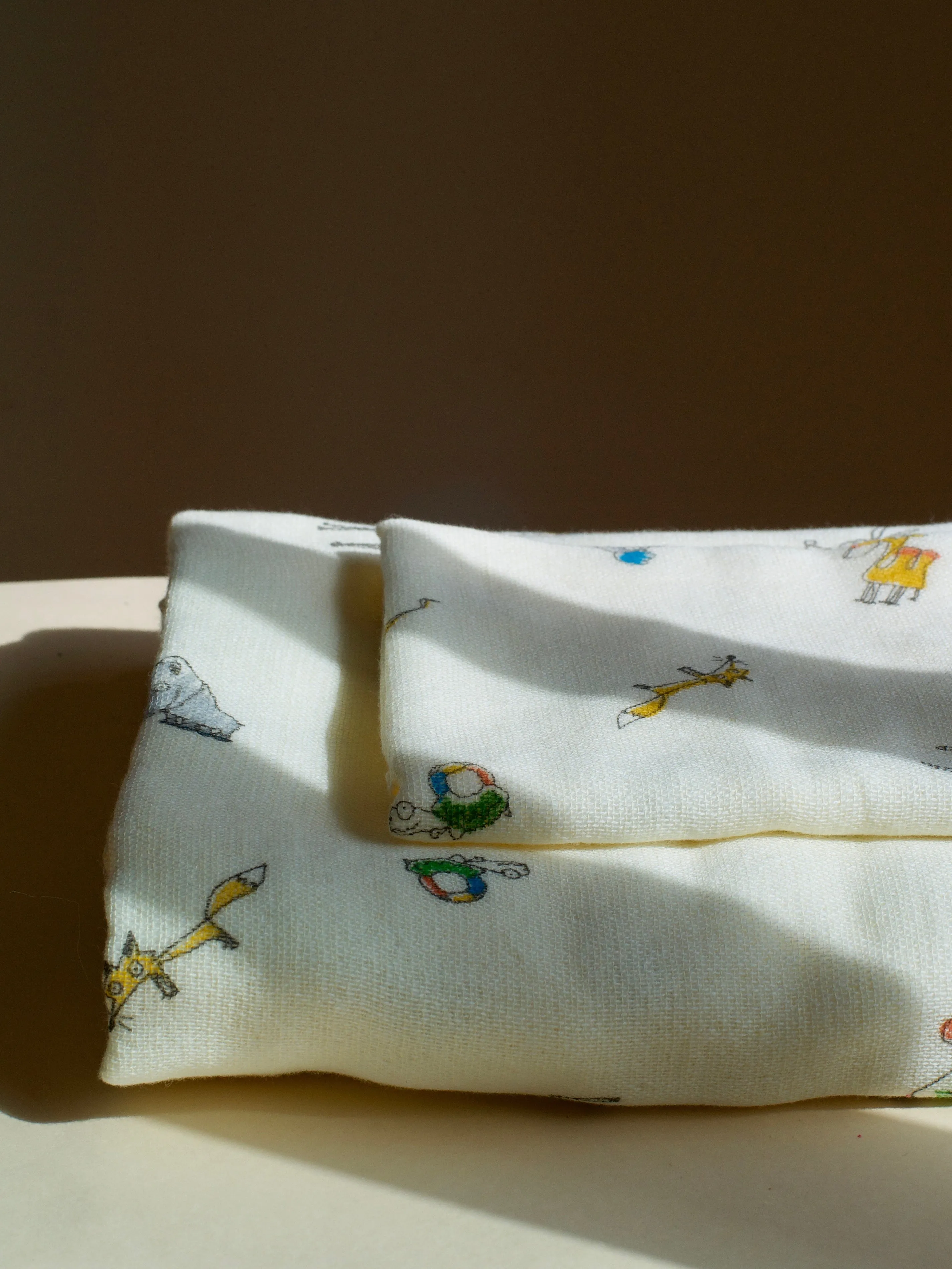 Triple Gauze Baby Towel - Cream